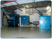 Integrated HEPA filter in the filtering system